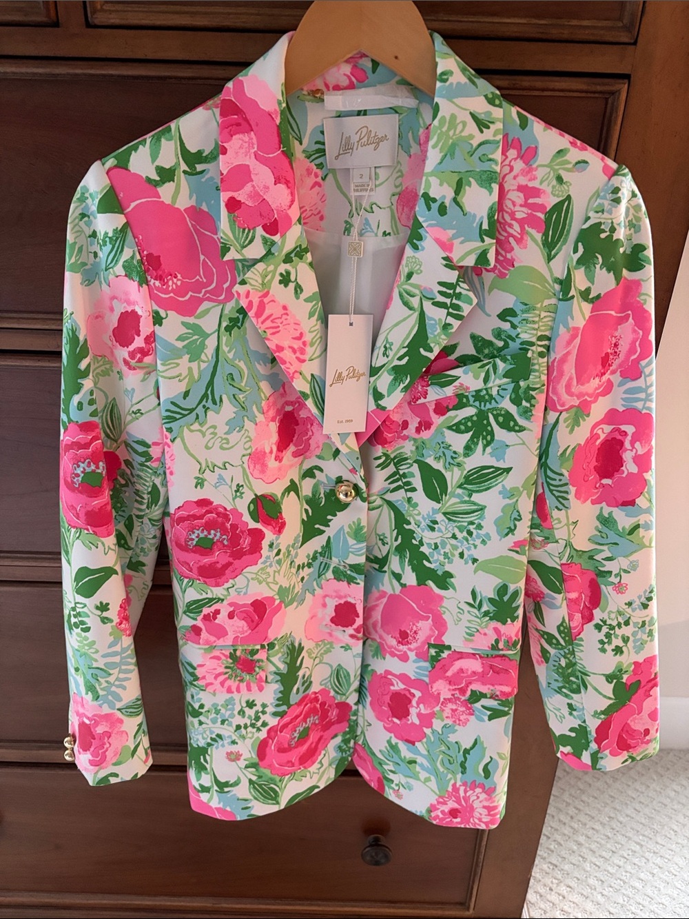 Lilly Pulitzer nwt poppy party blazer